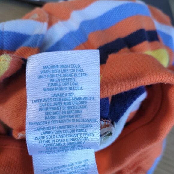 Ralph Lauren Collared Striped Romper. Orange, Blue, White & Yellow Size 3 Months - Picture 7 of 7